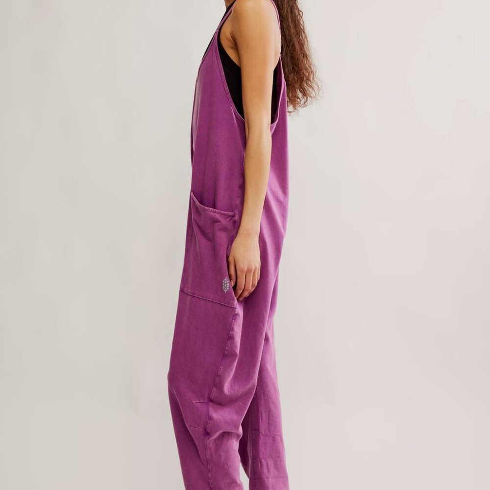 NWT Free People Movement Hot Shot Onesie in color Deep Mulberry - Picture 3 of 5
